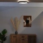 Lubinis šviestuvas Laleh LED 24W 3000-6500K CCT keičiama balta spalva (Juoda)