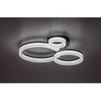 Lubinis šviestuvas Amilia LED 24W 3000, 4000, 6500K CCT keičiama balta spalva (Juoda)