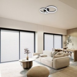 Lubinis šviestuvas Amilia LED 24W 3000, 4000, 6500K CCT keičiama balta spalva (Juoda)