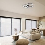 Lubinis šviestuvas Amilia LED 24W 3000, 4000, 6500K CCT keičiama balta spalva (Juoda)