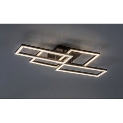 Lubinis šviestuvas Drusus LED 40W 3000-6500K CCT keičiama balta spalva (Juoda)