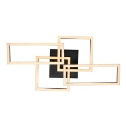 Lubinis šviestuvas Drusus LED 40W 3000-6500K CCT keičiama balta spalva (Juoda)