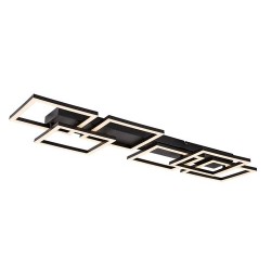 Lubinis šviestuvas Fatma LED 40W 3000-6500K CCT keičiama balta spalva (Juoda)