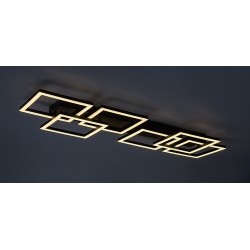 Lubinis šviestuvas Fatma LED 40W 3000-6500K CCT keičiama balta spalva (Juoda)