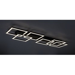 Lubinis šviestuvas Fatma LED 40W 3000-6500K CCT keičiama balta spalva (Juoda)