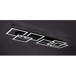Lubinis šviestuvas Fatma LED 40W 3000-6500K CCT keičiama balta spalva (Juoda)