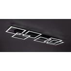 Lubinis šviestuvas Fatma LED 40W 3000-6500K CCT keičiama balta spalva (Juoda)