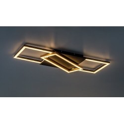 Lubinis šviestuvas Kitlee LED 40W 3000-6500K CCT keičiama balta spalva (Juoda, Aukso)