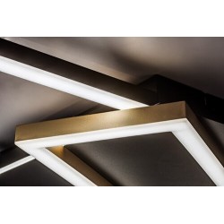 Lubinis šviestuvas Kitlee LED 40W 3000-6500K CCT keičiama balta spalva (Juoda, Aukso)