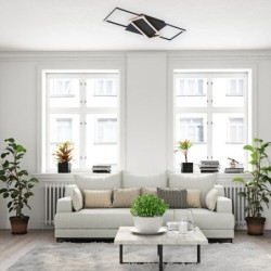 Lubinis šviestuvas Kitlee LED 40W 3000-6500K CCT keičiama balta spalva (Juoda, Aukso)