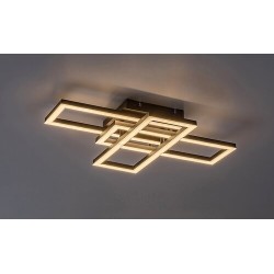 Lubinis šviestuvas Mereni LED 40W 3000-6500K CCT keičiama balta spalva (Juoda)