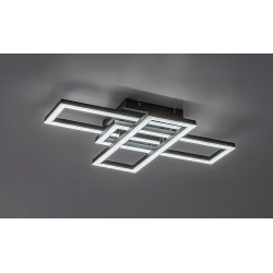 Lubinis šviestuvas Mereni LED 40W 3000-6500K CCT keičiama balta spalva (Juoda)