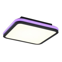 Lubinis šviestuvas Serkan LED 43W 3000-6500K CCT keičiama balta spalva (Juoda)