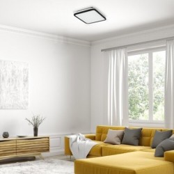 Lubinis šviestuvas Serkan LED 43W 3000-6500K CCT keičiama balta spalva (Juoda)