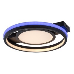 Lubinis šviestuvas Shirin LED 40W 3000-6500K CCT keičiama balta spalva (Juoda)