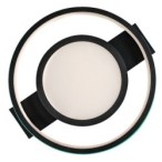 Lubinis šviestuvas Shirin LED 40W 3000-6500K CCT keičiama balta spalva (Juoda)