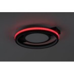 Lubinis šviestuvas Shirin LED 40W 3000-6500K CCT keičiama balta spalva (Juoda)