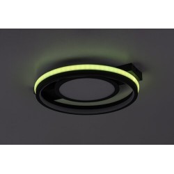 Lubinis šviestuvas Shirin LED 40W 3000-6500K CCT keičiama balta spalva (Juoda)