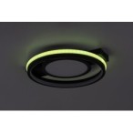 Lubinis šviestuvas Shirin LED 40W 3000-6500K CCT keičiama balta spalva (Juoda)