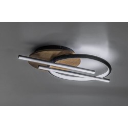 Lubinis šviestuvas Arash LED 40W 3000, 4000, 6500K CCT keičiama balta spalva (Juoda)