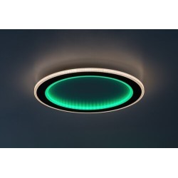 Lubinis šviestuvas Golwen LED 22W 3000-6500K CCT keičiama balta spalva (Juoda)