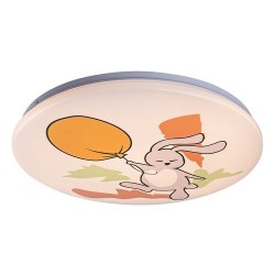Vaikiškas šviestuvas Hopply LED 24W 3000K Šilta balta (Balta)
