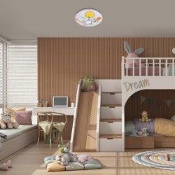 Vaikiškas šviestuvas Hopply LED 24W 3000K Šilta balta (Balta)