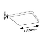 Lubinis šviestuvas Alenzo LED 36W 3000-6000K CCT keičiama balta spalva (Juoda)