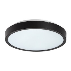Lubinis šviestuvas Alenzo LED 12W 3000, 4000, 6000K CCT keičiama balta spalva (Juoda)