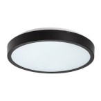 Lubinis šviestuvas Alenzo LED 12W 3000, 4000, 6000K CCT keičiama balta spalva (Juoda)
