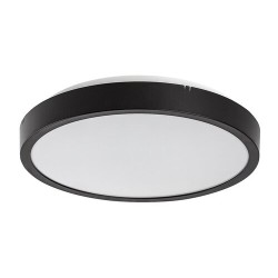 Lubinis šviestuvas Alenzo LED 12W 3000, 4000, 6000K CCT keičiama balta spalva (Juoda)