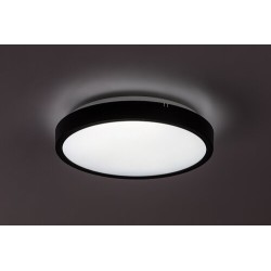 Lubinis šviestuvas Alenzo LED 12W 3000, 4000, 6000K CCT keičiama balta spalva (Juoda)