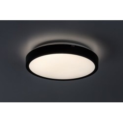 Lubinis šviestuvas Alenzo LED 12W 3000, 4000, 6000K CCT keičiama balta spalva (Juoda)