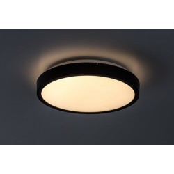 Lubinis šviestuvas Alenzo LED 12W 3000, 4000, 6000K CCT keičiama balta spalva (Juoda)