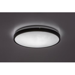 Lubinis šviestuvas Alenzo LED 36W 3000, 4000, 6000K CCT keičiama balta spalva (Juoda)