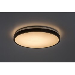 Lubinis šviestuvas Alenzo LED 36W 3000, 4000, 6000K CCT keičiama balta spalva (Juoda)