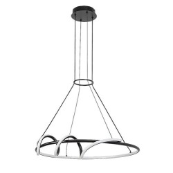 Pakabinamas šviestuvas Menazi LED 46W 3000-6500K CCT keičiama balta spalva (Juoda)