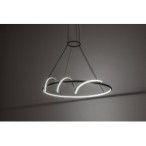 Pakabinamas šviestuvas Menazi LED 46W 3000-6500K CCT keičiama balta spalva (Juoda)