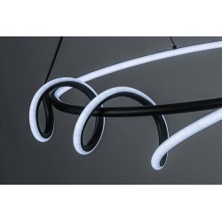Pakabinamas šviestuvas Menazi LED 46W 3000-6500K CCT keičiama balta spalva (Juoda)