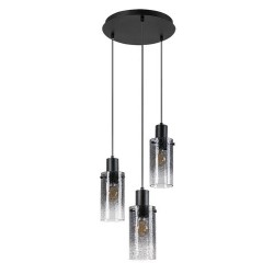 Pakabinamas šviestuvas Fumea E27 3x MAX 60W (Juoda)