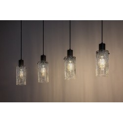 Pakabinamas šviestuvas Fumea E27 4x MAX 60W (Juoda)