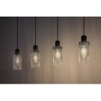 Pakabinamas šviestuvas Fumea E27 4x MAX 60W (Juoda)