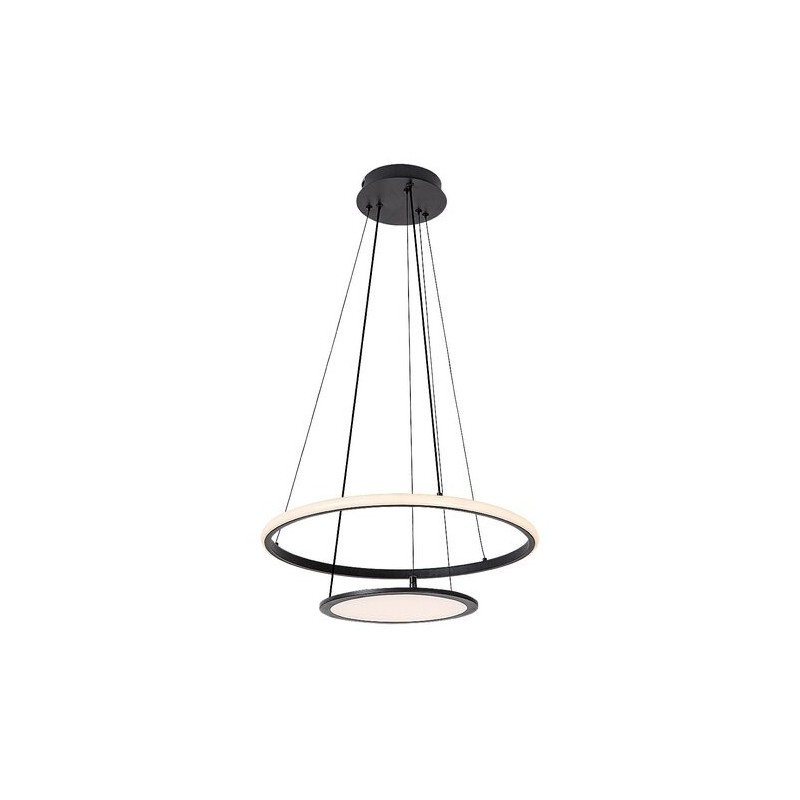 Pakabinamas šviestuvas Jasero LED 42W 3000-6500K CCT keičiama balta spalva (Juoda)
