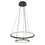 Pakabinamas šviestuvas Jasero LED 42W 3000-6500K CCT keičiama balta spalva (Juoda)