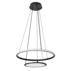 Pakabinamas šviestuvas Jasero LED 42W 3000-6500K CCT keičiama balta spalva (Juoda)