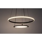 Pakabinamas šviestuvas Jasero LED 42W 3000-6500K CCT keičiama balta spalva (Juoda)