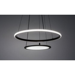 Pakabinamas šviestuvas Jasero LED 42W 3000-6500K CCT keičiama balta spalva (Juoda)