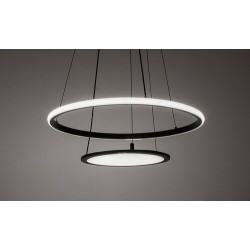 Pakabinamas šviestuvas Jasero LED 42W 3000-6500K CCT keičiama balta spalva (Juoda)