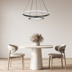 Pakabinamas šviestuvas Jasero LED 42W 3000-6500K CCT keičiama balta spalva (Juoda)
