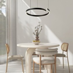 Pakabinamas šviestuvas Silnora LED 35W 3000, 4000, 6500K CCT keičiama balta spalva (Juoda)